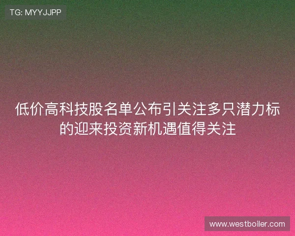 低价高科技股名单公布引关注多只潜力标的迎来投资新机遇值得关注